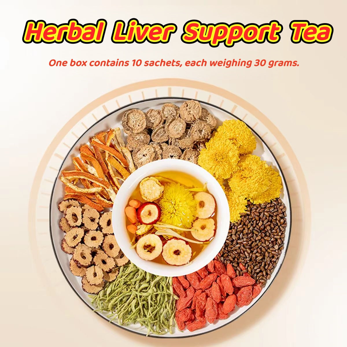 Herbal Liver Support Tea（10 Sachets per Bag）