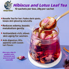Hibiscus and Lotus LearTea（10 Sachets per Bag）